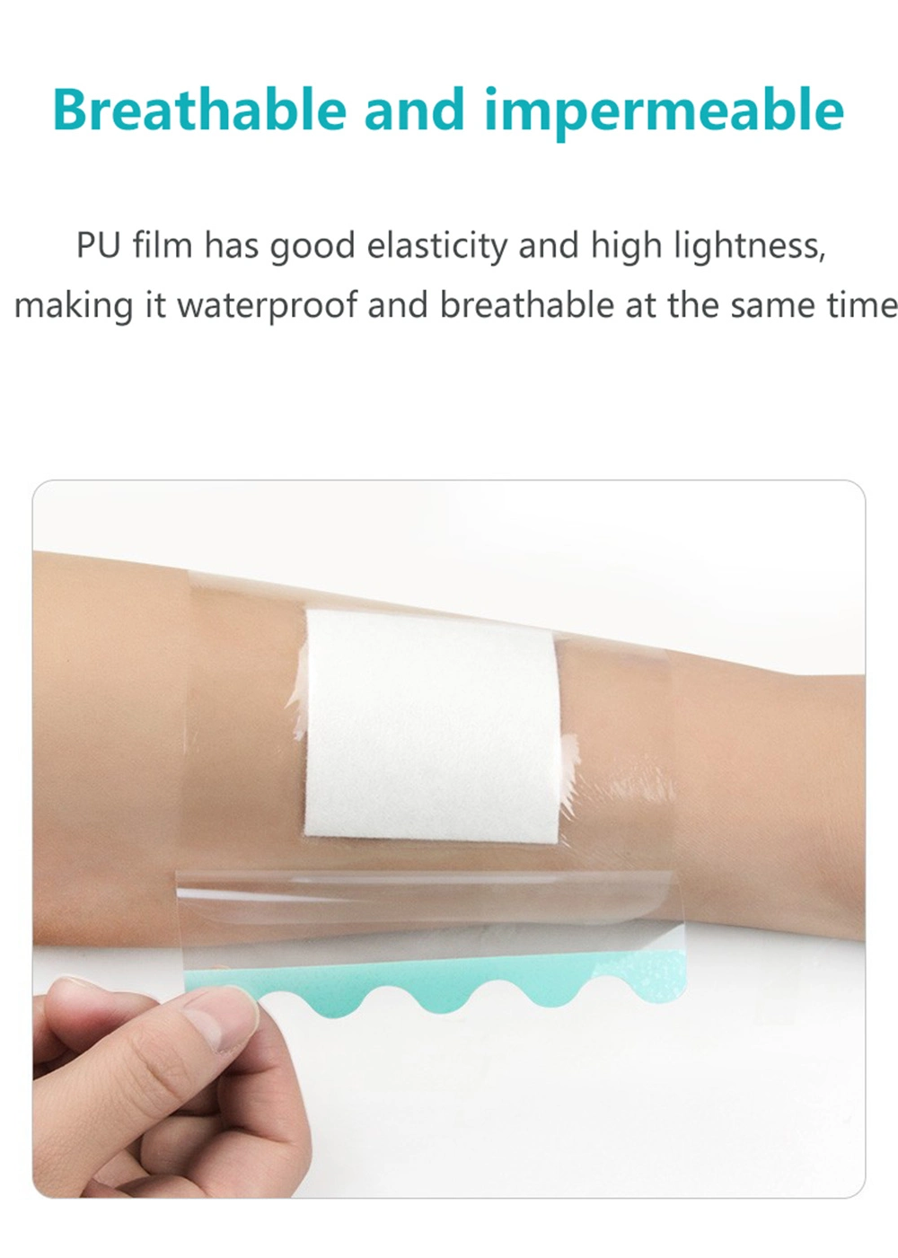 Waterproof Transparent Film Dressing Shower Shield and Wound Bandage Patch IV Dressing